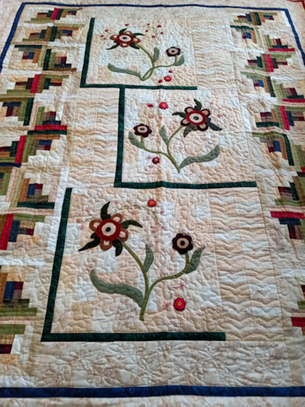 full size image of primitive quilt.